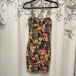 Tobi Multicolor Floral Mini Dress